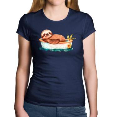 Imagem de Baby Look Algodão Ursinho Panda Relaxando Na Piscina - Foca na Moda, M