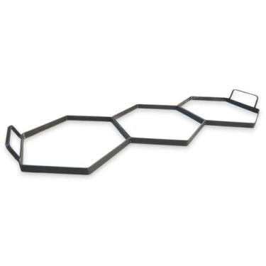 Imagem de Forma Aço Para Carimbar Pisos Estampar Concreto 20x20cm - FLI Comercio