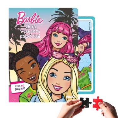 Imagem de Quebra Cabeça Infantil Livro Barbie 80 Peças Oferta - Spider