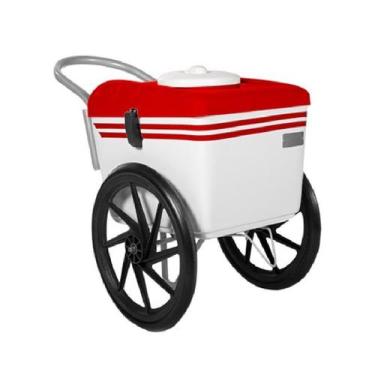 Imagem de Carrinho De Sorvete 300 Picolés T350 Thermototal Vermelho