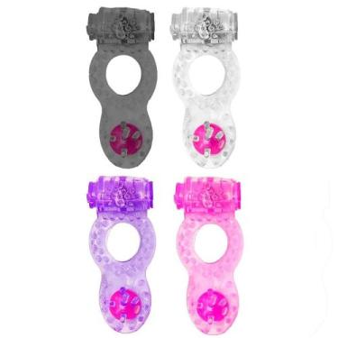 Imagem de Anel Peniano Retarda Ejaculação com Vibrador e Estimulador de Clitóris