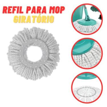 Imagem de Refil Mop Giratório Flash Limp Branco Alta Limpeza