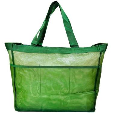 Imagem de Bolsa Feminina de Praia Verde Grande Piscina Mercado Alça - Lis
