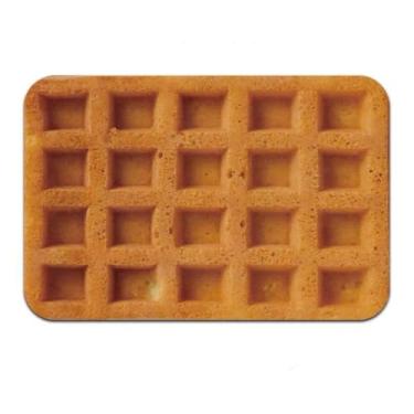 Imagem de CDHZYQ Biscuit Tapetes de Banheiro Engraçados Terra de Diatomáceas Tapetes de Banho para Banheiro Tapete de Chuveiro Entrada Interior Exterior Tapete (40 x 61 cm, Waffle)
