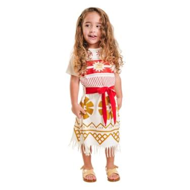 Imagem de Theo e Olivia, Fantasia Infantil Menina Filme Moana Aniversario Vestido Tamanho:6