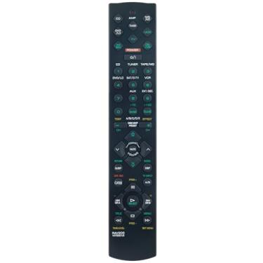 Imagem de Controle remoto de substituição RAV205 V473220US compatível com receptor de áudio e vídeo Yamaha HTR-5230 HTR5230 RX-V396 RXV396 AV Receptores Home Theater System