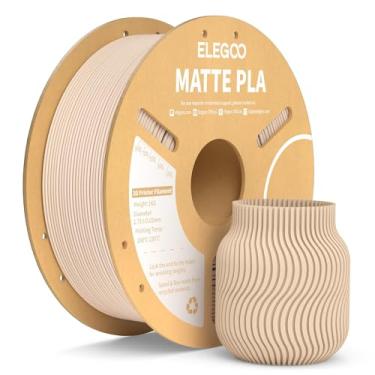 Imagem de ELEGOO Filamento Fosco Pla Bege 1Kg, Precisão Dimensional 1,75 Mm +/- 0,02 Mm, Carretel de Papelão de 1 Kg (2,2 Lbs) para A Maioria Das Impressoras 3D Fdm