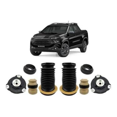 Imagem de 2 Kit Coxim Batente Dianteiro Fiat Toro 2016 2017 2018 2019 - Qualykit