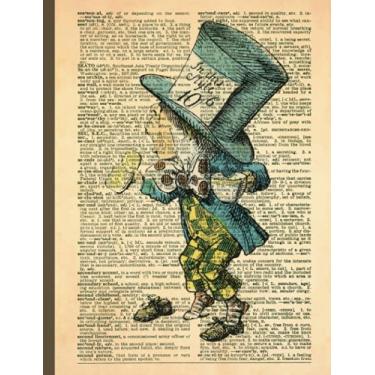 Imagem de Alice in Wonderland - The Mad Hatter Composition Notebook: College Ruled Lined Paper / 150 Pages / 7.44 x 9.69 / Soft Cover | School Supplies for Students, Kids, Creative Writing Journal