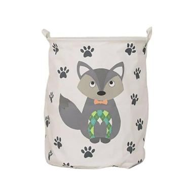 Imagem de Cesto Multiuso Organizador De Brinquedos Raposa 40X50