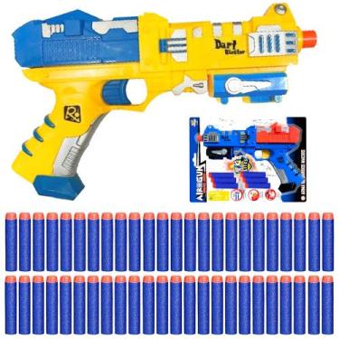 Imagem de Pistola Nerf Lança Dardos de Espuma com Pressão +54 Dardos - Toy King