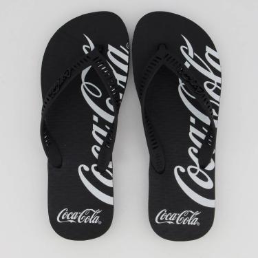 Imagem de Chinelo Coca Cola Spencerian Preto-Masculino