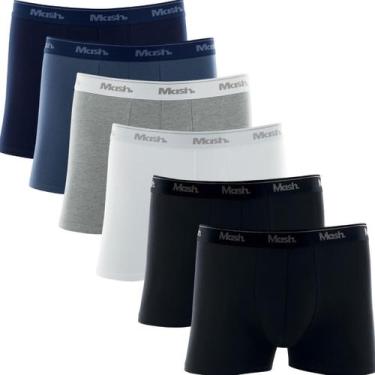 Imagem de  Kit Com 6 Cueca Mash Box Boxer Cotton Algodão Original Com Nota Fisca