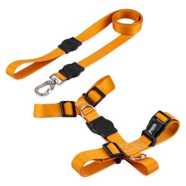 Imagem de Mood Pet Coleira Peitoral Para Cachorro Cães Modelo H Tradicional Tamanho Porte Grande Médio Pequeno (PP, Caramel)