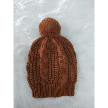 Imagem de Touca Gorro Frio Infantil Luxo Outono E Inverno De Tricô Em Lã Beanie 