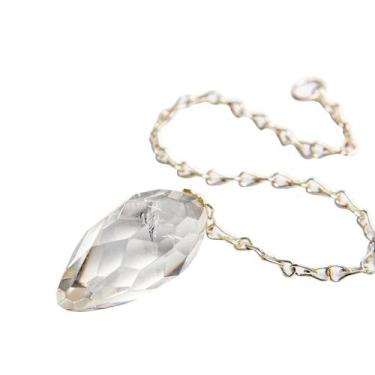 Imagem de Pêndulo Feng Shui ou Briolet Pedra Cristal Quartzo Extra - CristaisdeC