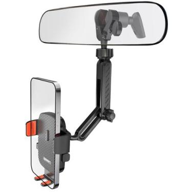 Imagem de Suporte de Celular para Carro IPOW - Espelho Retrovisor - Rotação 360°