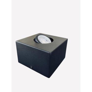 Imagem de Spot Sobrepor Plafon box quadrado preto + led dicróica 6,5w - Lumavi