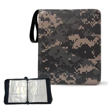 Imagem de Card Binder 9 Bolsos, Capa Para Cards Colecionáveis Com 900 Bolsos, Estampa Camuflada Para Cards Esportivos, Pokémon, Capa Mtg 50, Cards De Futebol, Pasta Para Cards De Beisebol, Porta Cards De Bei