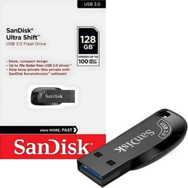 Imagem de Sandisk Ultra Shift Usb 3.0 Flash Drive 128Gb