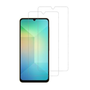 Imagem de UPONEW Pacote com 2 para Samsung Galaxy A06 2025 HD Película protetora de tela de vidro temperado de alta transparência