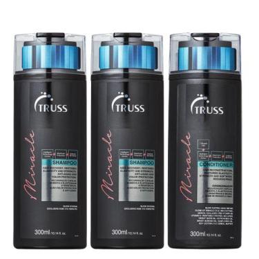 Imagem de Truss Miracle Kit 2 Shampoo e 1 Condicionador 300ml