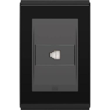 Imagem de Tomada Rj11 4 Fios Refinatto Preto