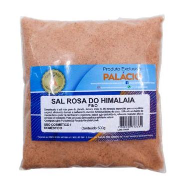 Imagem de Sal Rosa do Himalaia Fino (para uso cosmético)  500 g - Palácio das Ar