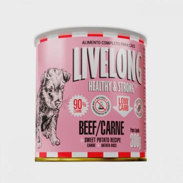 Imagem de Ração Úmida Livelong para Cães Sabor Carne 300g