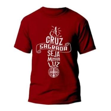 Imagem de Camiseta A Cruz Sagrada Seja Minha Luz - REF1092-Unissex