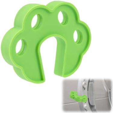 Imagem de Alpinleux Suporte de porta de máquina de lavar verde, suporte de porta de arruela de carga frontal, suporte de lavanderia acessórios de rolha de porta aberta para máquina de lavar louça, secadora