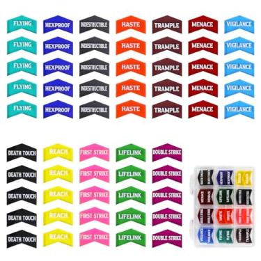 Imagem de SIXPOINTS MTG Keyword Counters -Set of Color Coded MTG Tokens & Magic Dice Set Compatible with Magic The Gathering, TCG, Card Games Accessories (MTG Keyword Counters &Dices)