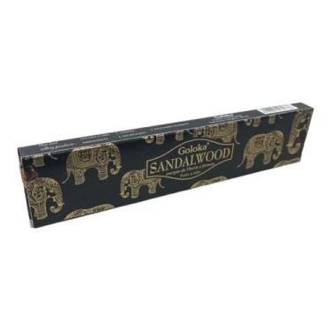 Imagem de Incenso Massala Sandalwood Sândalo Goloka Varetas Cx15g - Lua Mística 