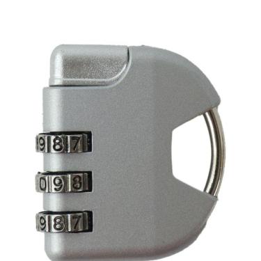 Imagem de Cadeado Anti Furto Bolsa Mochila Armario Aeroporto Tsa Com Senha 3 Digitos