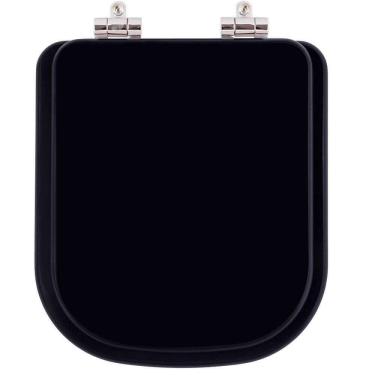 Imagem de Assento Sanitário Soft Close Quadra Ebano (Preto) para vaso Deca