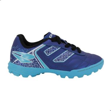 Imagem de Chuteira Society Dray Infantil 305 Spedy Marinho e Azul Celeste