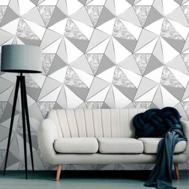 Imagem de Papel de Parede Vinil Autocolante Zara Cinza Mármore 250 - Inove Papéi