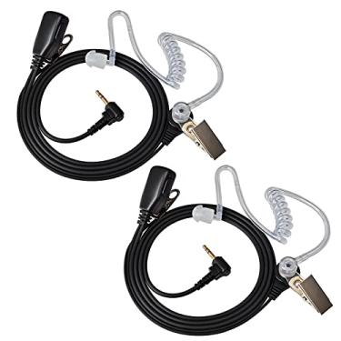 Imagem de HYSHIKRA Fone de ouvido de rádio de tubo acústico, fone de ouvido de tubo de ar de vigilância com microfone PTT para Motorola Talkabout Walkie-Talkie MH230R T200 T260 T460 T600 MR350R MT350R MS350R