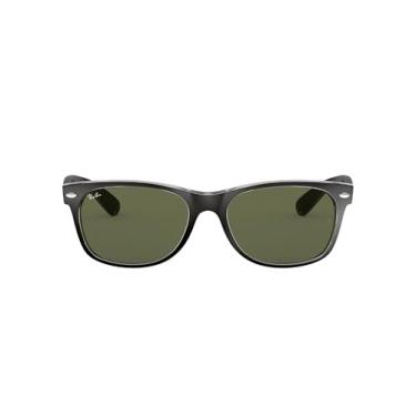 Imagem de Ray-Ban RB2132 New Wayfarer Square, Preto em transparente/verde G-15, 58 mm