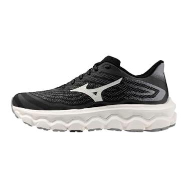 Imagem de Mizuno Tênis de corrida feminino Wave Horizon 8 D, Preto/branco, 9.5 Wide