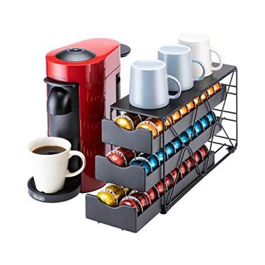 Imagem de Flagship Suporte para cápsulas Nespresso Vertuo Pod Gaveta grande Mullti Tier para cápsulas de café (3 camadas (capacidade para 60 cápsulas))
