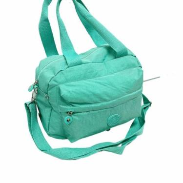 Imagem de Bolsa Transversal Nylon 3 Divisorias Com Alça de Mão Grande - NoBrand,