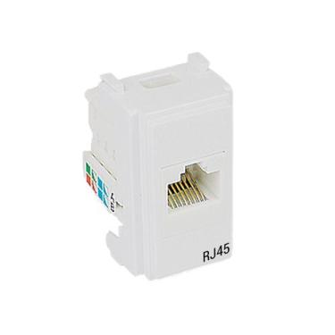 Imagem de Módulo Tomada Rede RJ45 Cat5E Branco i9 9564 Ilumi