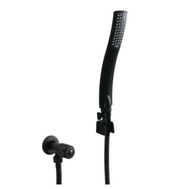 Imagem de Ducha Higienica Preto Fosco com Registro e Mangueira em ABS - AMG Meta