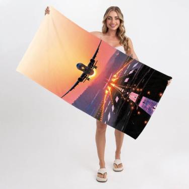 Imagem de Toalha de Praia - Decolagem Aeromodelismo - Texmil