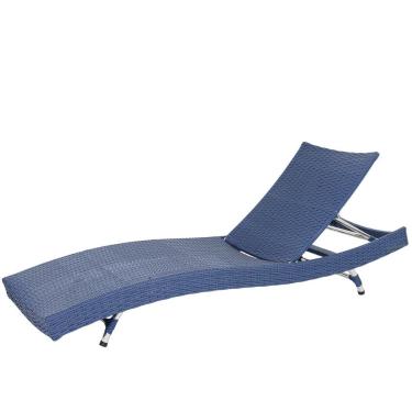 Imagem de Espreguiçadeira Com 6 Regulagens Alumínio - Azul Dark
