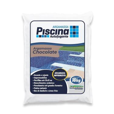 Imagem de Argamassa Piscina Aut. Impermeável Cor Chocolate 18kg
