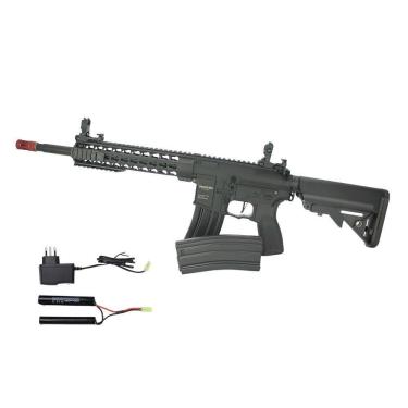 Imagem de Rifle Airsoft Ar15 Neptune Keymod 10 Et Bivolt Rossi