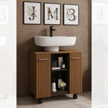 Imagem de Gabinete Premium Jm3 Móveis Retrô para Banheiro Organizador