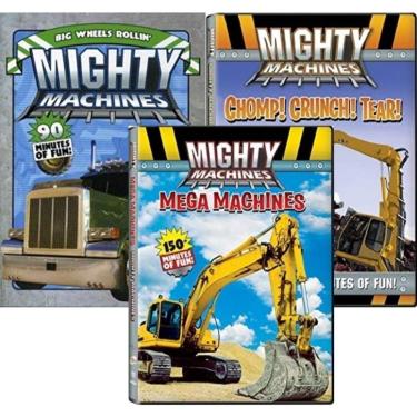 Imagem de Mighty Machines : Mega / Chomp! Tear Big Wheels Rollin' - Pacote Com Três Dvds